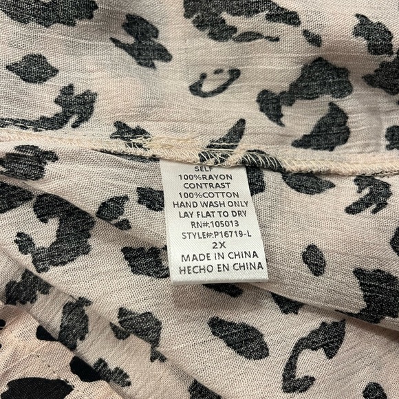 NWT Savanna Jane Flowy Flutter Sleeve Shirt Size 2X - Picture 8 of 11